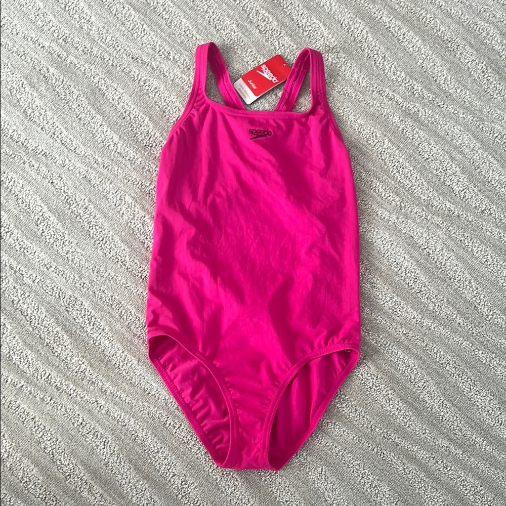 Speedo Pink One Piece Swimsuit with Tank Design